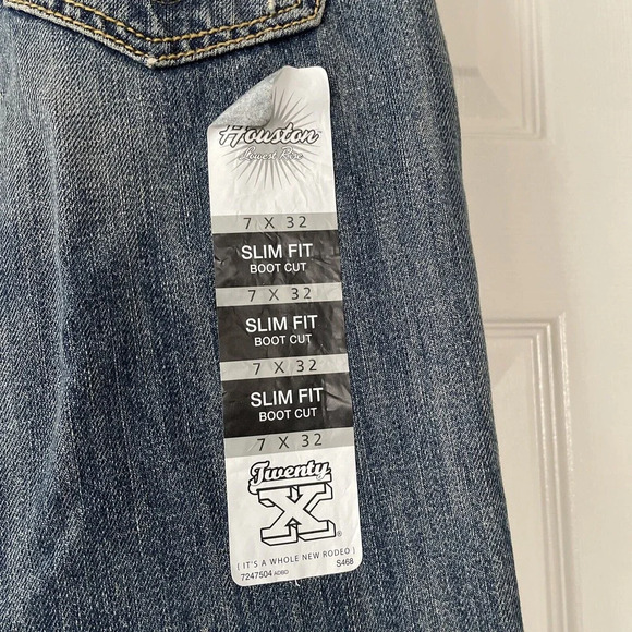 Twenty X Houston Jr Womens Jeans Size 7 Low Rise Slim Fit Pockets Bling Denim - Picture 10 of 15